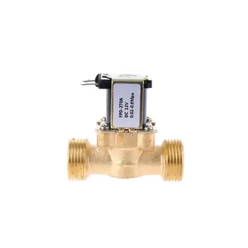 

6In 12V 24V DC Slim Brass Electric Solenoid Valve Gas Water Air Home Accessories 50JC