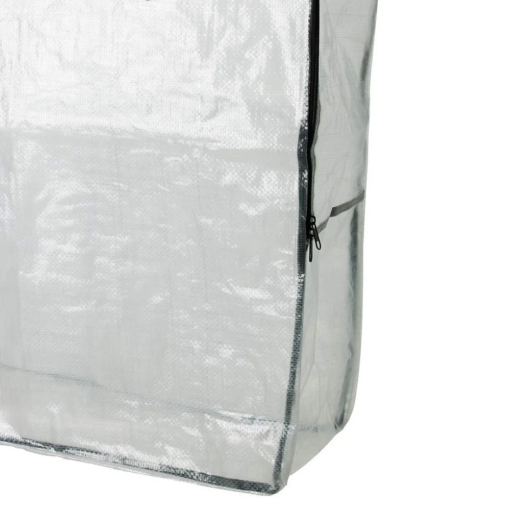 Braided Foldable With Handle Strap Protective Moisture Resistant Dormitory Clear Quilt Storage Bag PP Household Large Capacity