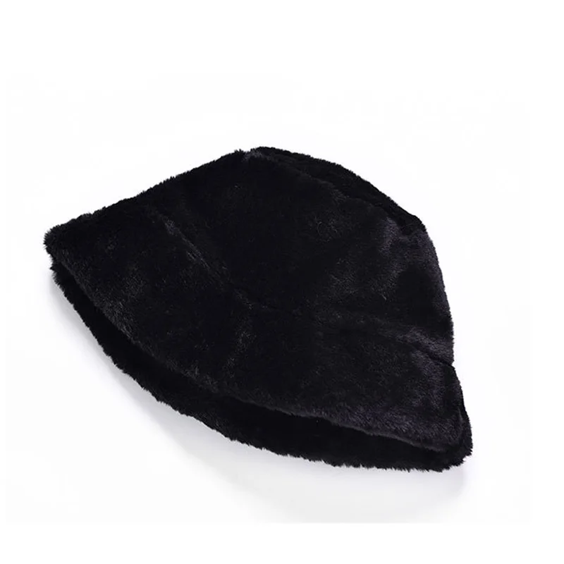 YOYOCORN шапка в рыбацком стиле, женская осенняя и зимняя плюшевая шапка с плоским верхом, широкая шапка, Повседневная теплая шапка с густым мехом