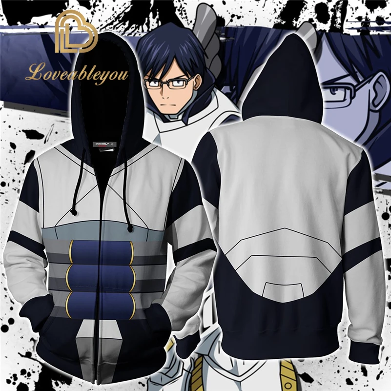 

My Hero Academia Todoroki Shoto Cosplay My Hero Academia Hoodies 3D Printed Zip-up Hoodies for Men and Women Sport Sweater