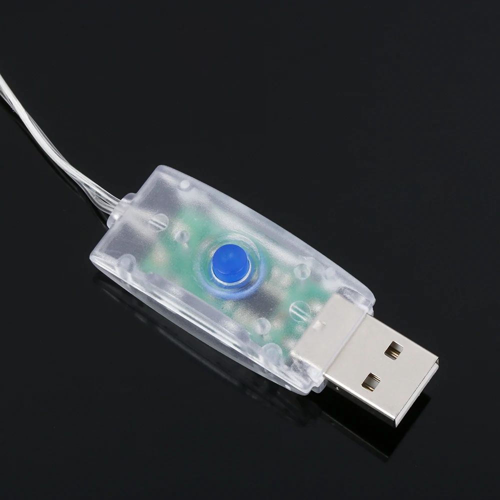 Красочный пульт дистанционного управления сказочные огни USB Светодиодная лента с регулируемой яркостью 8 режимов вечерние украшения дома освещение