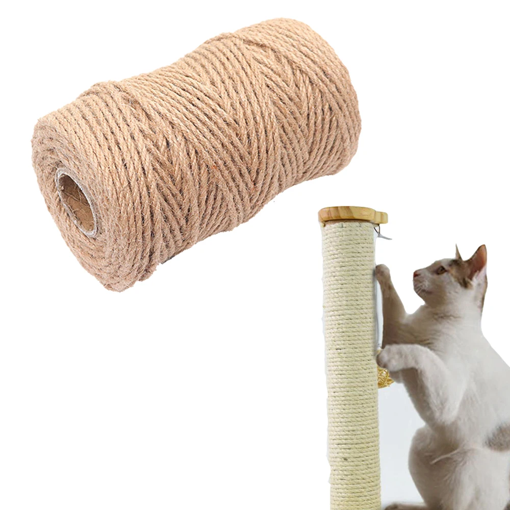 Gato árbol DIY cuerda de Sisal rascador para gato de juguete escalada árbol de cuerda escritorio piernas cuerda para atar gato afilar garra