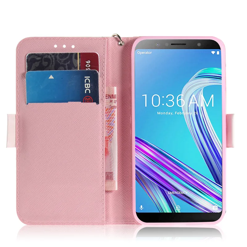 Чехол для Asus Zenfone Max Pro M1 ZB601KL 5,9" ударопрочный чехол из искусственной кожи с 3D рисунком откидная крышка для Asus Zenfone Max Pro M1 ZB602K