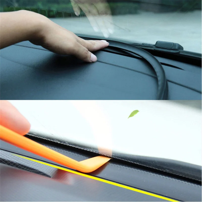 Автомобильные уплотнительные полосы приборной панели стикер s украшение автомобильный резиновый уплотнитель стикер уплотнитель автомобиля-Стайлинг авто аксессуары для интерьера