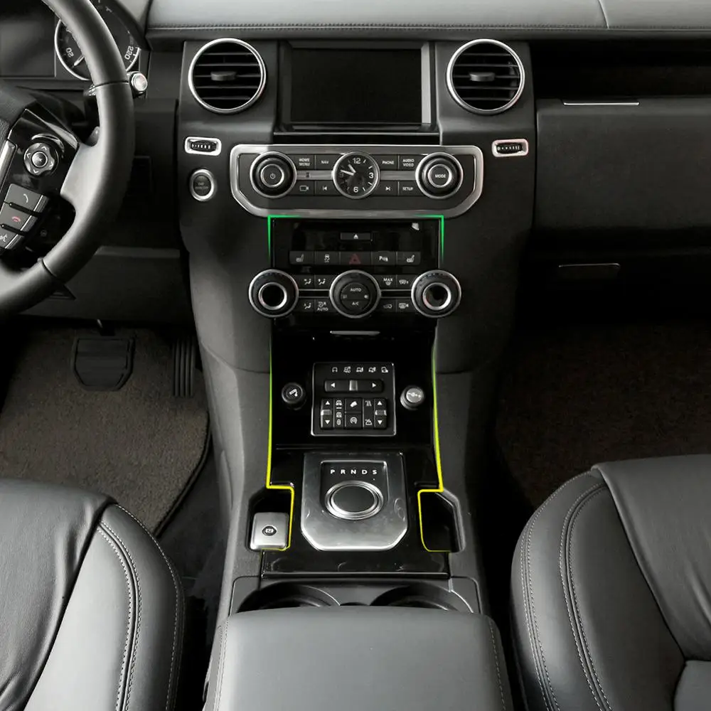 Gloss Black Console Control Panel Trim for Land Rover Discovery 4 LR4 2010-2016 Car-Styling Accessories Gear Shift Frame Cover