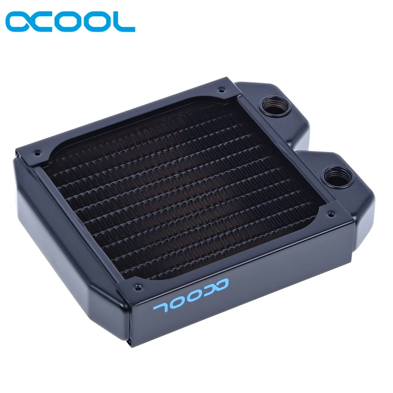 Оригинальный Alphacool ST30 чехол для компьютера медный 120 мм радиатор черный костюм 12