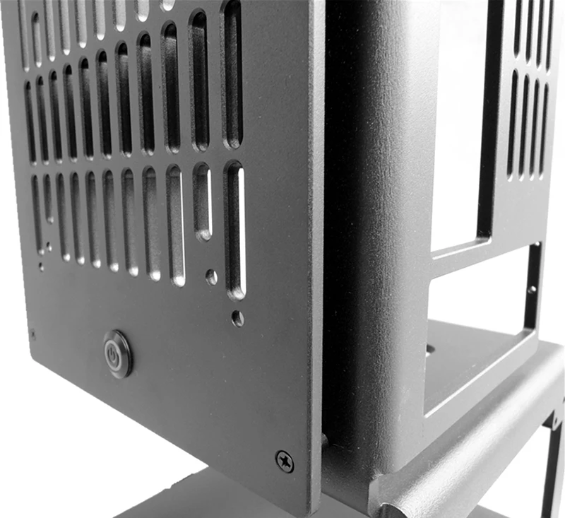 ITX открытый тестовый стенд алюминиевый открытый вертикальный мини itx материнская плата разгон корпус водяного охлаждения для sfx atx источник питания