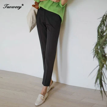 

Women Pants Female Suit Pant pantalon femme 2019 Autumn Office Ladies Casual Women Pencil Pant High Waist Elegant Work Trousers