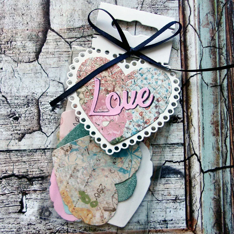 Режущие штампы Love Heart BagTopper Скрапбукинг оформление открыток бумага ремесло DIY трафарет металлические штампы
