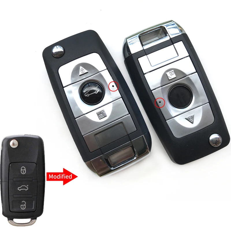 2/3 кнопки флип складной корпус дистанционного ключа для VW Golf 4 5 Passat b5 b6 polo Touran seat для автомобиля Skoda ключ оболочки пустой Fob& blade