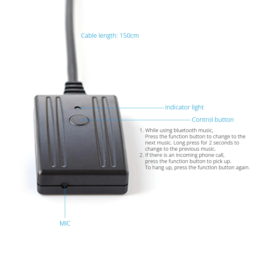 Bluetooth автомобильный комплект телефонный звонок Handsfree 12 Pin AUX адаптер для VW RCD210 RCD310 RCD510 CD Радио беспроводной приемник аудио вход