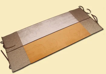 

Blank antique four character tile banner hanging on vertical axis painting calligraphy calligraphy writing National Exhibition
