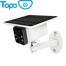 Topodome – caméra IP d'extérieur à faible consommation d'énergie, panneau solaire de 2mp avec carte SD 3G/4G et carte SIM 