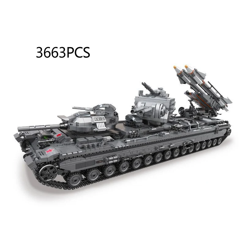 WW2 военный танковый тяжелый панзер строительный блок из кирпича moc фигурки