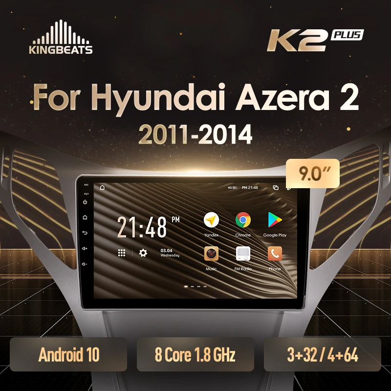 KingBeats штатное головное устройство For Hyundai Azera 2 II 2011 - 2014 GPS Android автомагнитола на