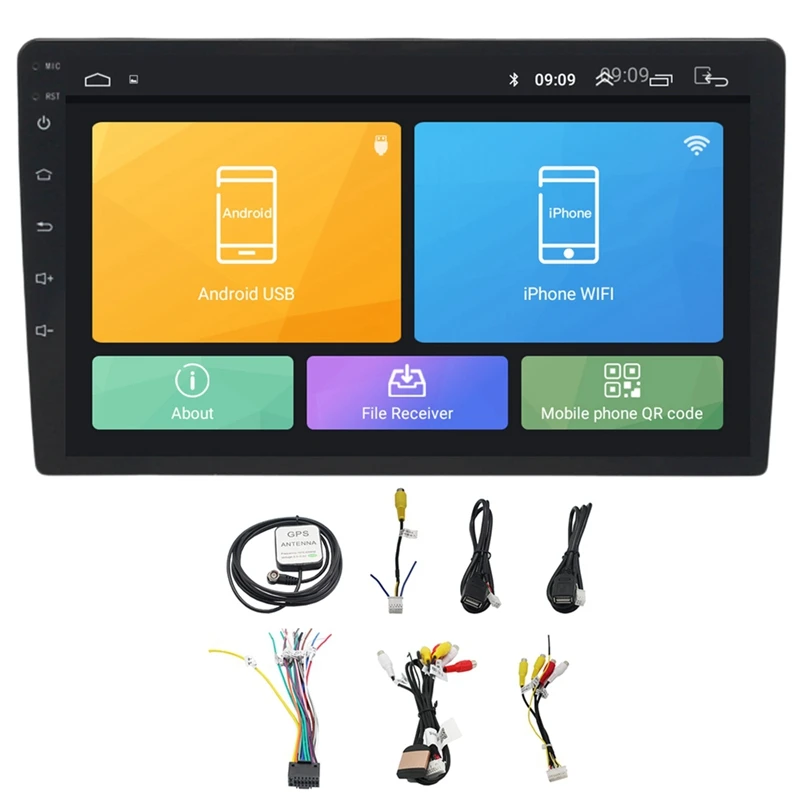 10,1 дюймов Android 8,1 универсальный автомобильный Радио плеер Gps навигация Wifi Bluetooth Mp5 плеер