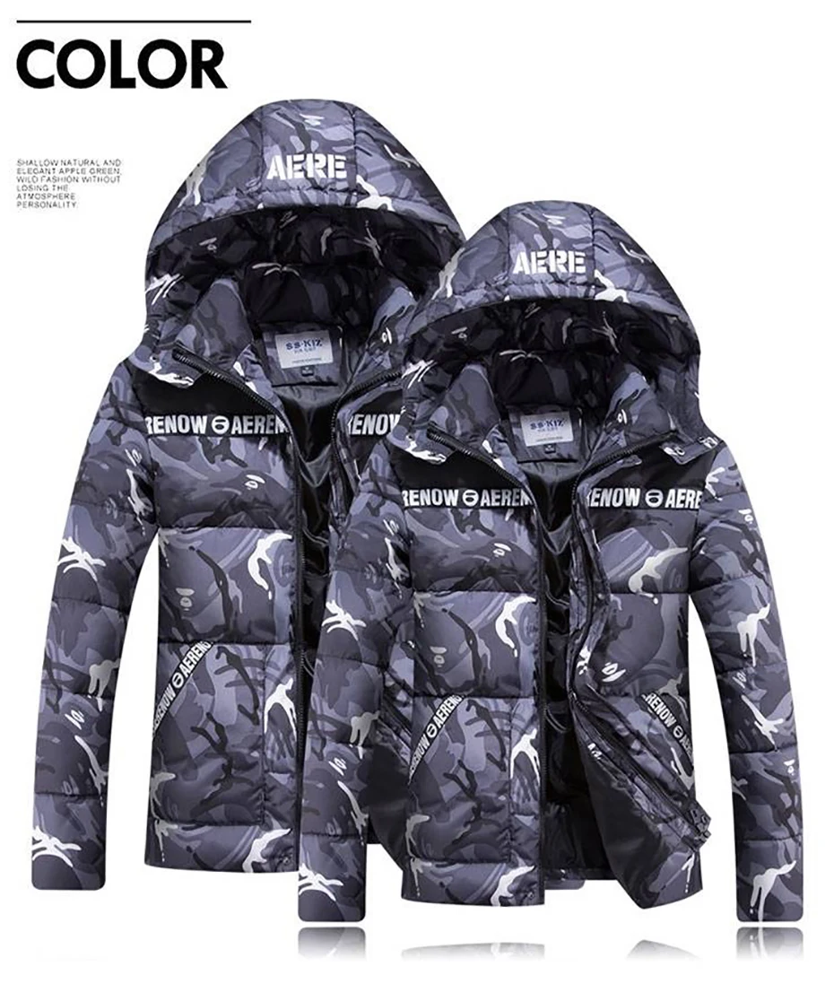 8XL Fashion Winter Jacket Men Thick Warm Parka Men Hooded Outwear Camouflage Military Long Coat Velvet Trench Casual Tops