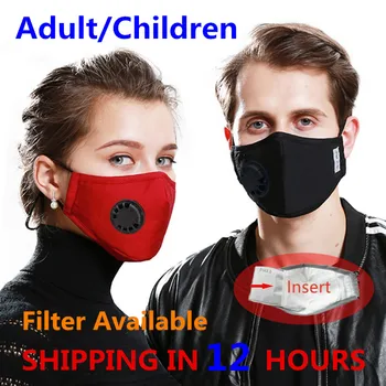 

Washable Dustproof PM2.5 Mask Anti-fog Mask Filter Reusable Mask With Breathing Valve Activated Filter Respirator Mouth-muffle