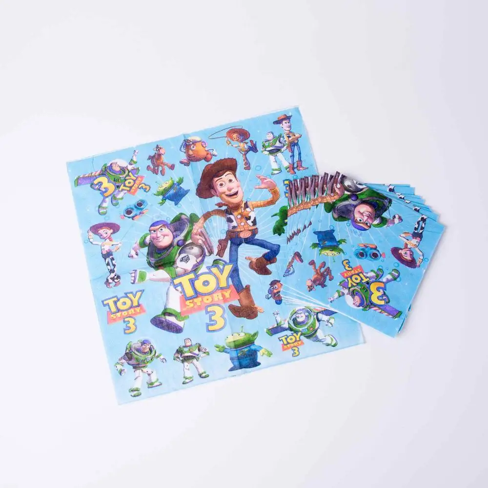 napkin 10pcs Высокое качество детская игрушка для душа история тема День Рождения украшения для ребенка день рождения принадлежности для вечеринки детский душ украшения игрушки Вечерние - Цвет: napkin 10pcs