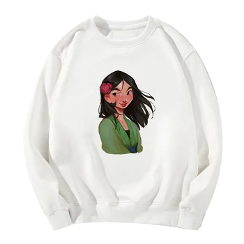 

Mulan Princess Vogue Feminism Толстовка Kawaii Trendy Hoodies Women Cheap Hip Hop Graphic Punk Jumper Clothes Sweatshirt