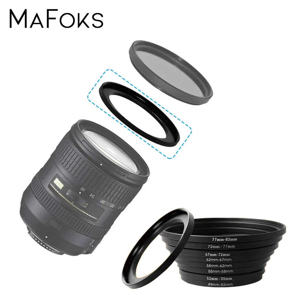 58mm to 62mm Male-Female Stepping Step Up Filter Ring Adapter 58-62 58mm-62mm UK 