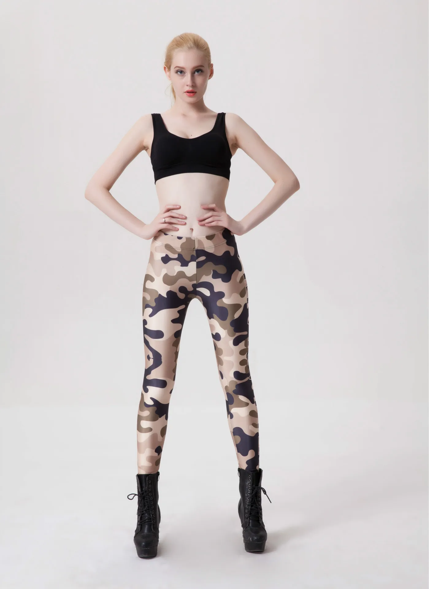 Women sunflower Print Leggings Push Up Elastic Workout Adventure Time Fitness leggings High Waist Bodybuilding Pants