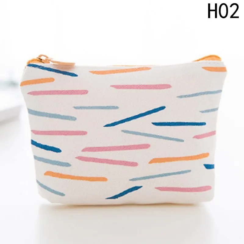 H02 Отличное качество, кошельки для монет, Дамский небольшой бумажник на молнии, милый портативный кошелек для монет, сумка для макияжа, подарок - Цвет: H02
