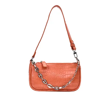

Women's Messenger Bag Crocodile Horizontal Square PU Material Solid Color Mobile Phone Bag Women Bagg