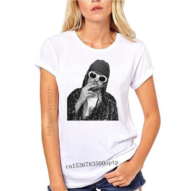 Amplified Kurt Cobain Men's Charcoal T-Shirt Photograph