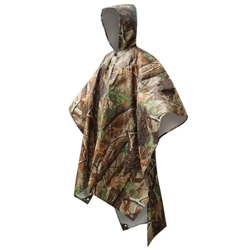 

New Outdoor Three-In-One Raincoat Multi-Purpose Backpack Raincoat Outdoor Beach Mat Waterproof And Moisture-Proof Camping Tent S