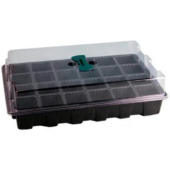 

LBER 24 Grow Trays with Humidity e and Cell Insert - Mini Propagator for Seed Starting and Gg Healthy Plants