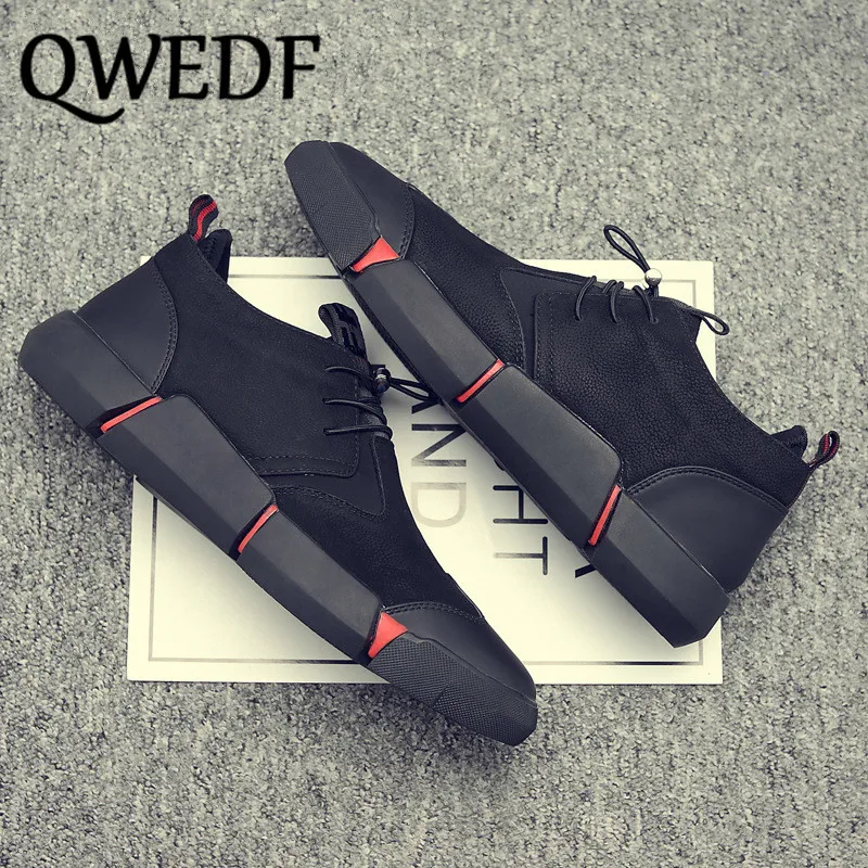 QWEDF Autumn and winter new men's shoes Student casual British Korean version of the trend wild Loafers non-slip SW-17A | Обувь