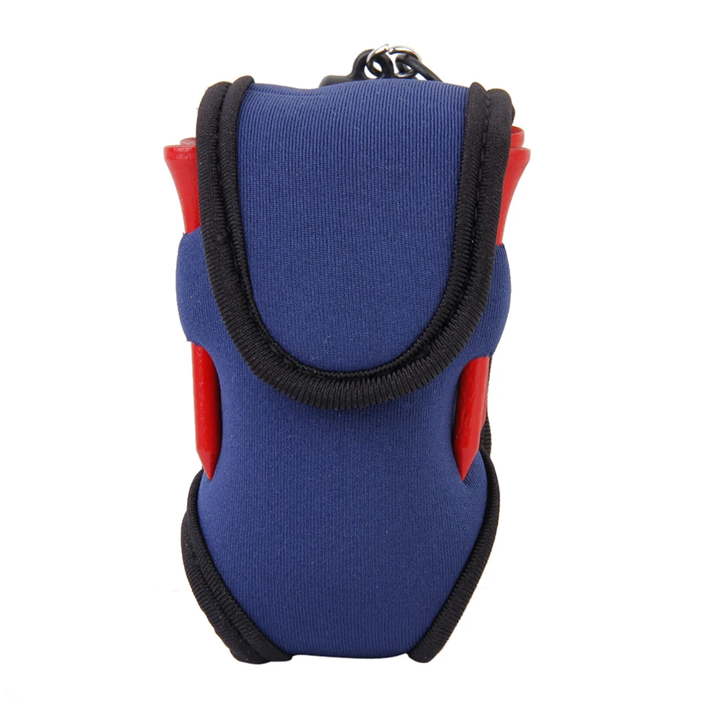 Neoprene SBR Mini Golf Ball Holder Bag W/ Hook Clip 2 Balls 4 Tees