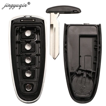 Keyforkess guscio chiave di ricambio per Ford Edge Escape Flex Explorer Taurus 5 pulsanti telecomando Fob custodia custodia FO38 HU101 lama - Jingyuqin guscio chiave di ricambio per Ford Edge Escape Flex Explorer Taurus 5 pulsanti telecomando