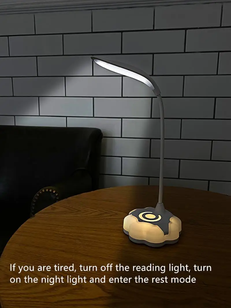 Candeeiro de Mesa Lâmpada de Mesa de Carregamento Flexo Olho Toque Estudo Lâmpadas Regulável Dobrável Luz Iluminação Interior Led Usb 4 Flexo candeeiro de mesa led lâmpada de