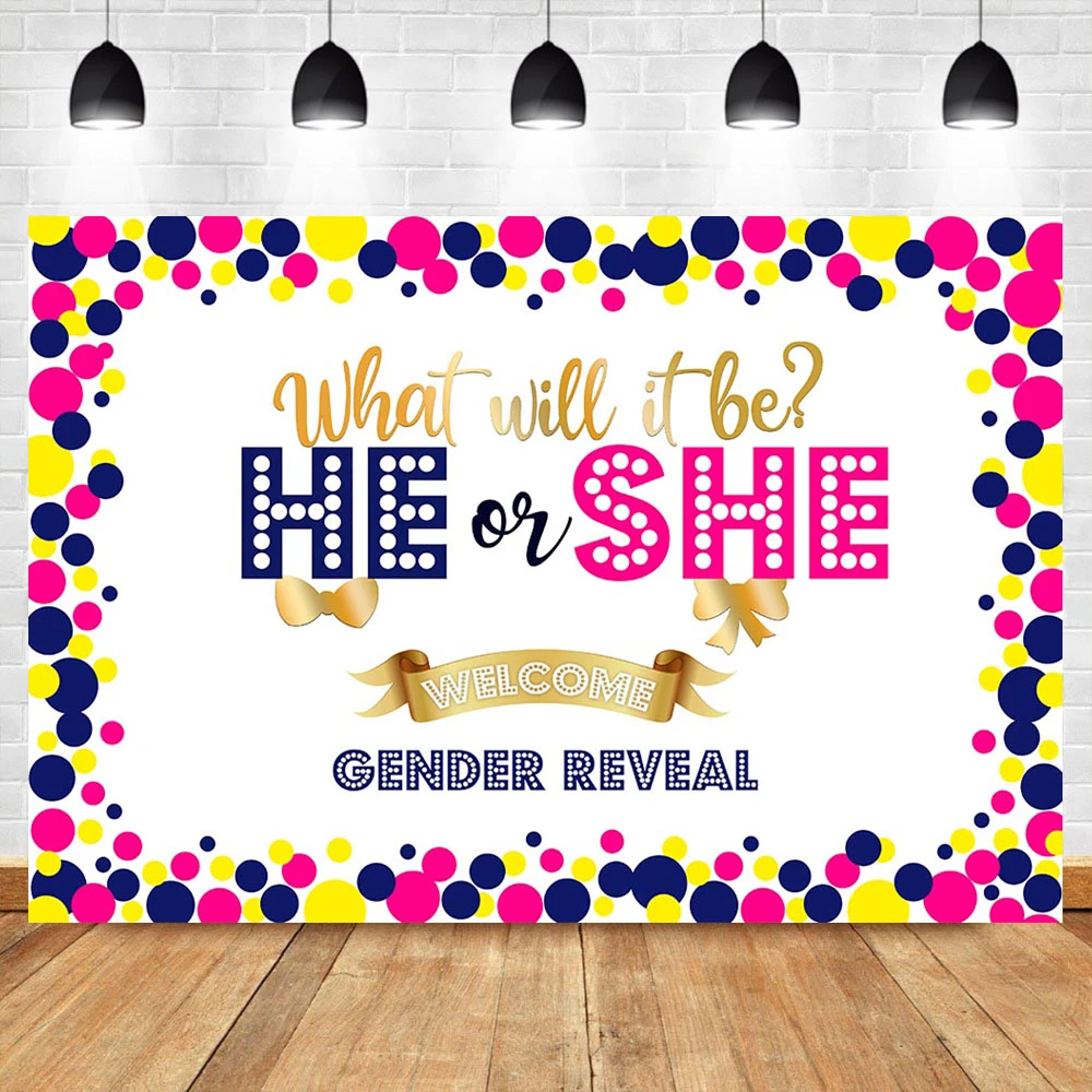 He Or She Gender Reveal Backdrop Blue Or Pink Gold Photography Background Vinyl Gender Reveal Party Banner Backdrops Background Aliexpress He Or She Gender Reveal Backdrop Blue Or Pink Gold Photography Background Vinyl Gender Reveal Party Banner Backdrops Background Aliexpress