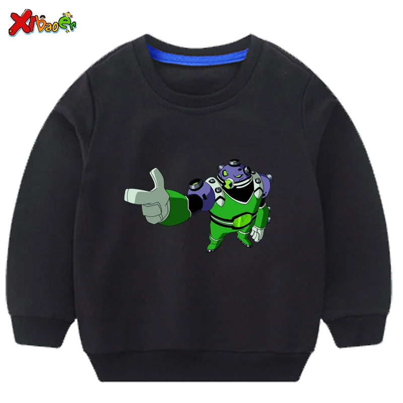Толстовки для маленьких мальчиков Ben10; худи для маленьких мальчиков; хлопковые детские толстовки с капюшоном; детская одежда; толстовки с длинными рукавами; спортивная одежда для малышей - Цвет: sweatshirt black