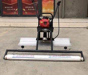 

Multi-fuction Gasoline concrete vibration ruler cement ground level vibration electric film covering film laying machine