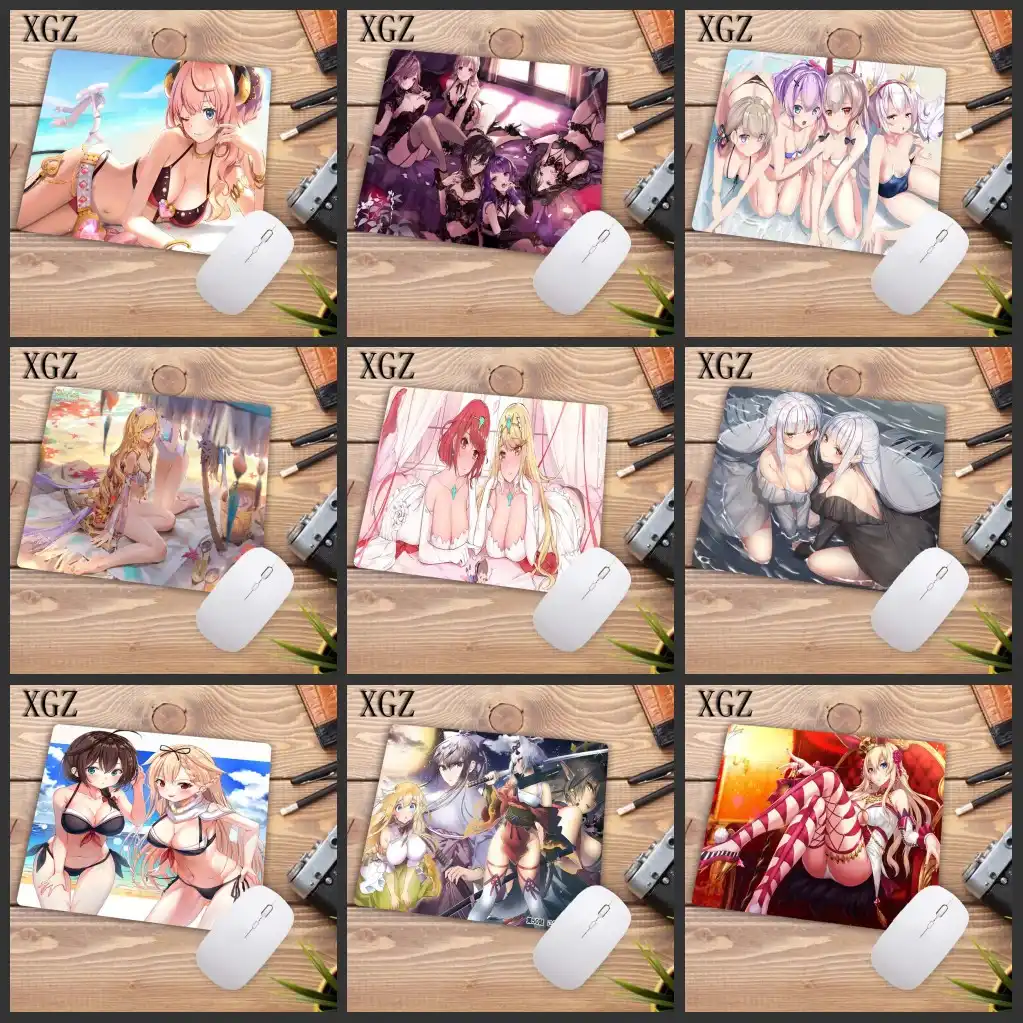 Xgz ビッグプロモーションセクシーな女の子巨乳マウスパッドアニメゲームゴムマウスマットプレーヤーのノートパソコンのためのホームオフィスデスクトップパッド Mouse Pads Aliexpress