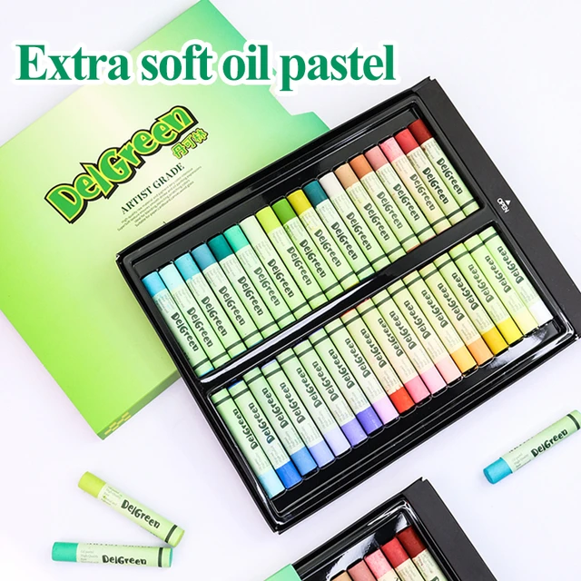 MUNGYO MOPS Oil pastels 12/25/48 Colors Round Shape Oil Pastel for Artist  Student Graffiti Painting Drawing Pen Soft Crayon