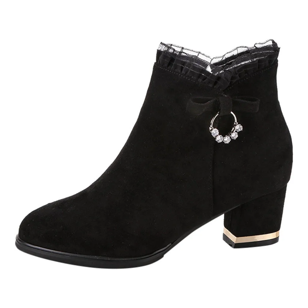 bottines femme strass