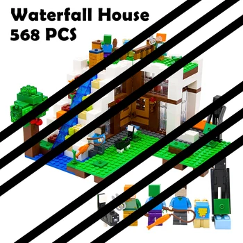 

Dropshipping 568 pcs Model building kits Compatible with 21134 blocks Waterfall Base Educational toys hobbies for children
