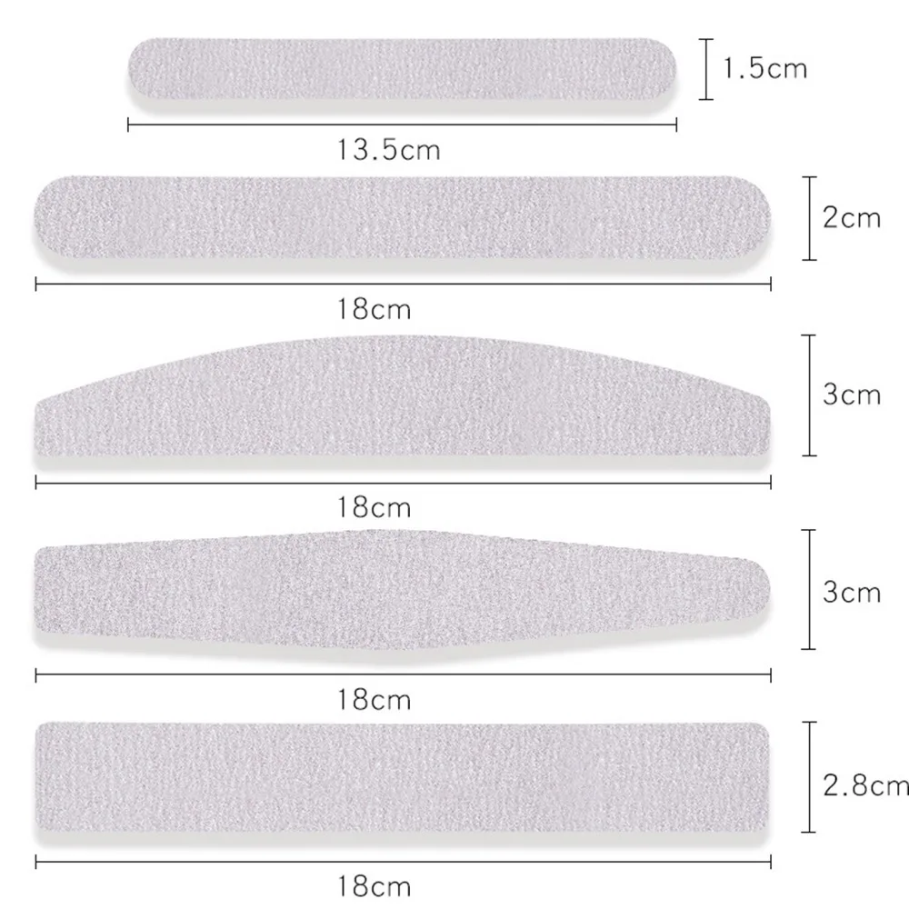 10 шт. серый 180 зернистость одноразовые наждачной бумаги Замена колодки пилка для ногтей с 1 шт. лоток для дизайна ногтей брусок для шлифовки пилка
