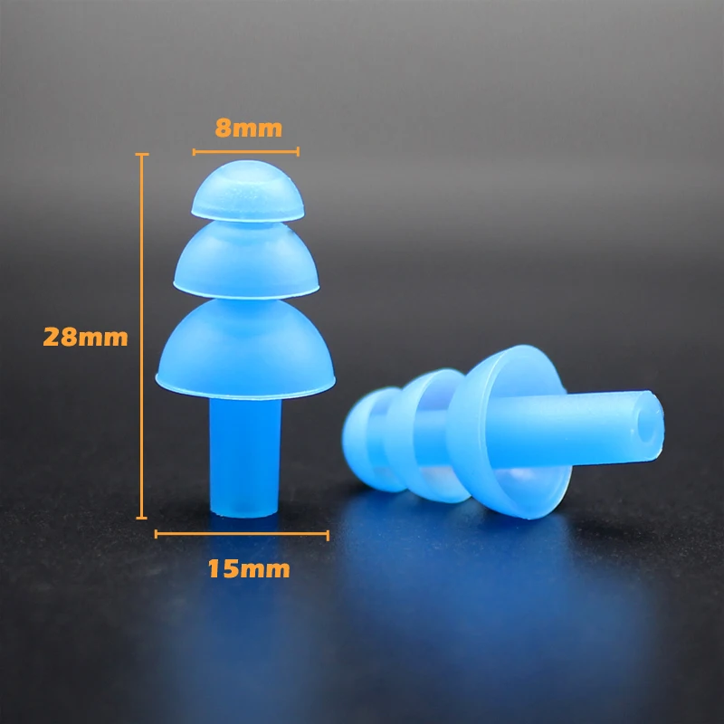 1 Pair/set Soft EarPlugs&1 Nose Clip Silicone Waterproof Dust-Proof Earplugs Sleeping Travel Water Sport Swimming Accessorie