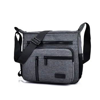 

19305 New Fashion Casual Messenger Bag Oxford Cloth Waterproof Men's Bag Multi Pocket Toolkit Purses and Handbags