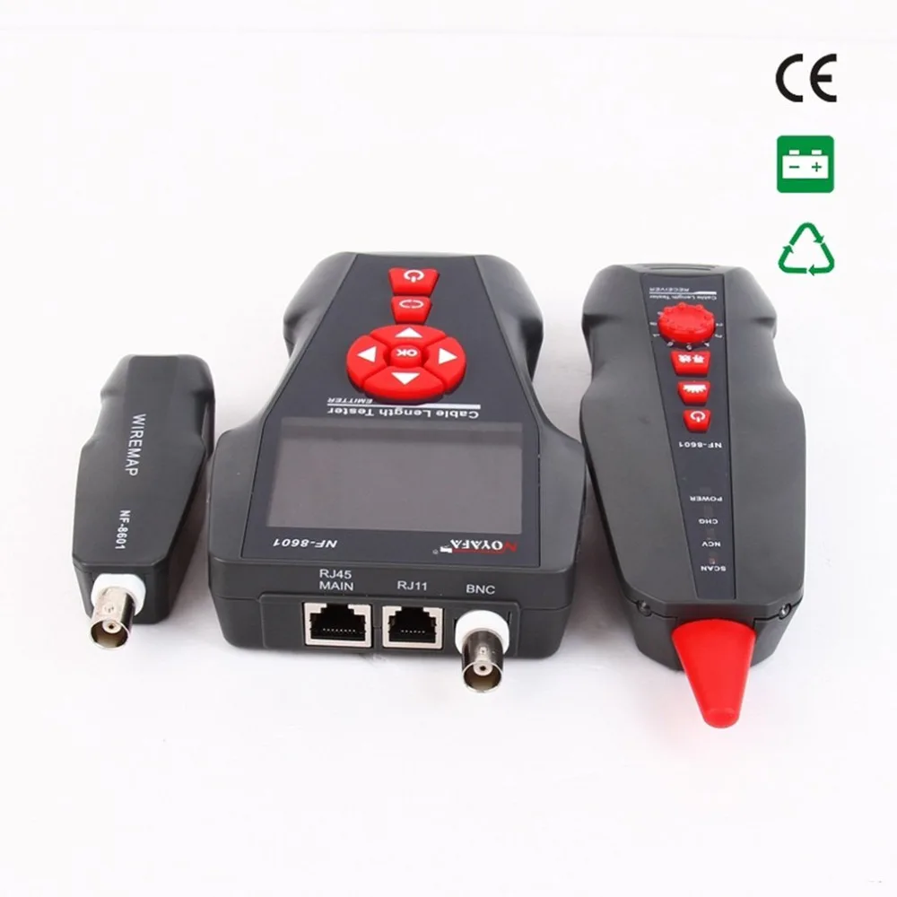  NOYAFA NF-8601Network Cable Tester LCD Cable Length Meter Breakpoint Tester RJ45 Telephone Line Che