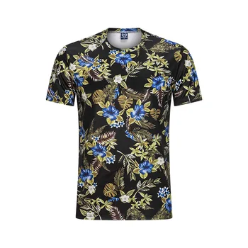 

Hot Sale T Shirt Men Shorts Brand 3D Print Short Sleeve Floral Party Casual Oversized Shorts Summer Hawaii Beach Men T-shirt Set