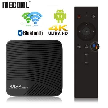 

MECOOL M8S PRO 4K Smart Android 7.1 Amlogic S912 3GB DDR3 16/32GB 2.4G/5.8G WiFi Android Tv Box Bluetooth H.265 Media Player