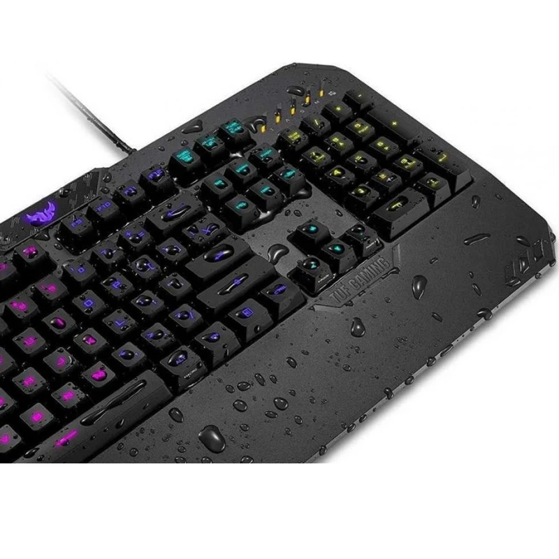 Клавиатура+мышь ASUS TUF Gaming Combo K5& M5 проводные, механическая, оптическая, 6200 dpi, USB, подсветка RGB, цвет: черный