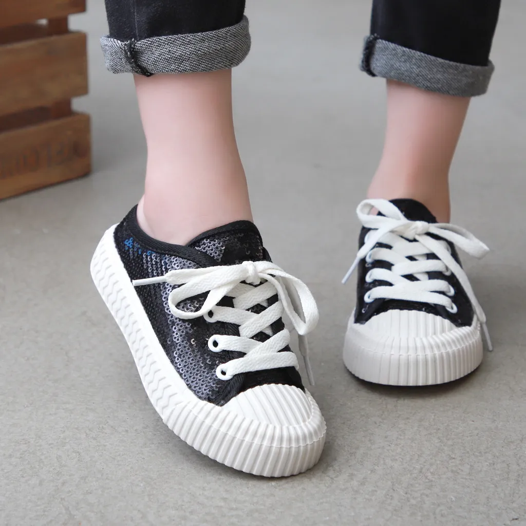 

Autumn shoes for Toddler Infant Kids Baby Girls Boys Pearl Fashion Bling Shoes Sneaker baskets bebe fille chaussure enfant